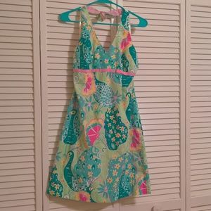 Lilly Pulitzer Peacock Halter Dress